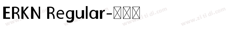 ERKN Regular字体转换